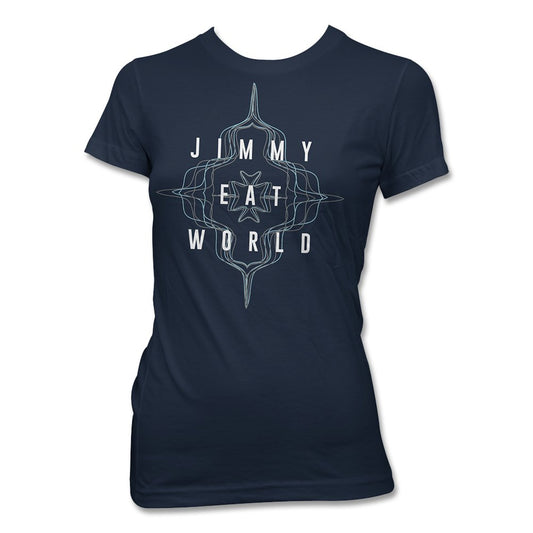 Jimmy Eat World (Flower Wave) Fitted Girl T-Shirt